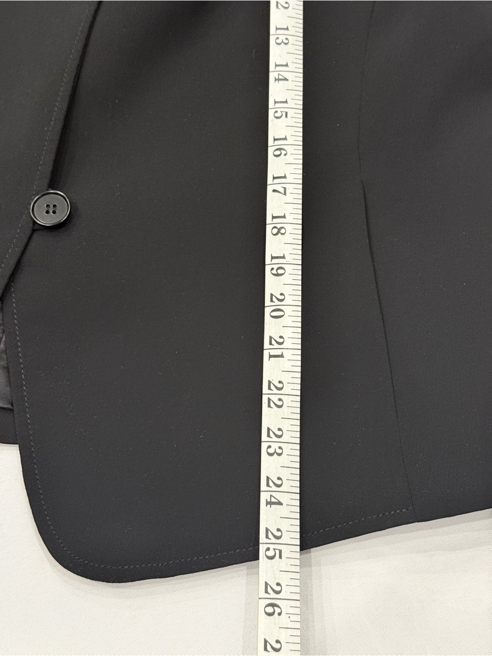 Talbots Black Asymmetric Button Blazer 14W - Picture 10 of 12